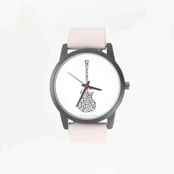 Quartz Wrist Women's Watch Ladys Girls Musical Note Guitar Design Fashion Leisure Style Gift Souvenir Ornament Festival