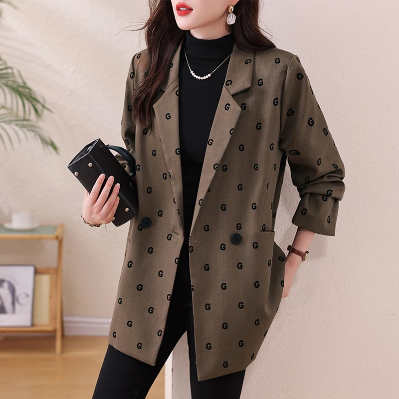 

Ele Slimming Women's Suit Jaet Brand Large Size Spring Autumn New Sle Commute Sle Regular Thin Outerwear