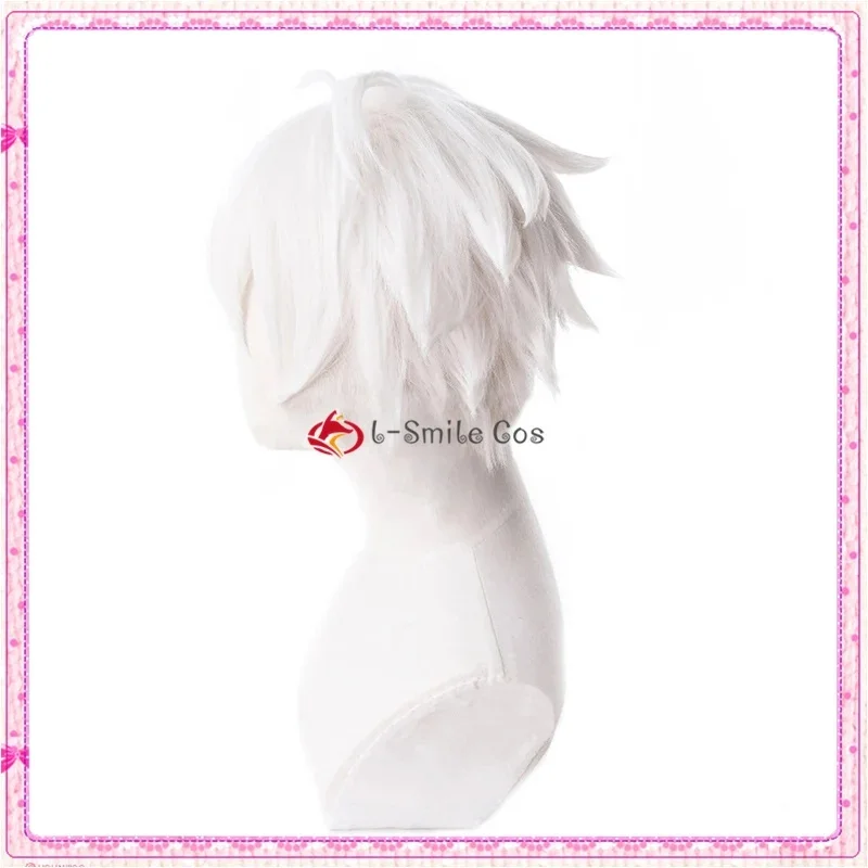 x;3,f6'b7\g,Aohitsugi Samatoki Wig DRB HypnosisMic Cosplay Anime Short White Hair Heat Resistant Wigs + Wig5;h7'b8\f,4/ view 2