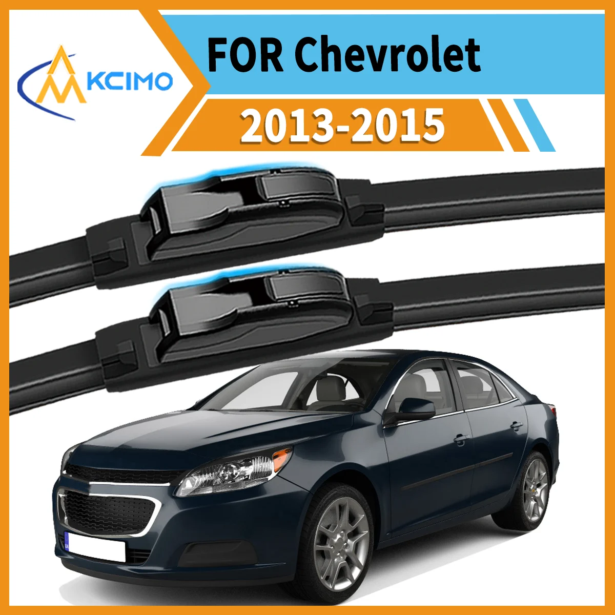 

Crystal Clear Every Drive 2Pack Wiper Blades For Chevrolet Malibu 2013-2015 All-Season Performance Reduced Noise Enhanced Safety