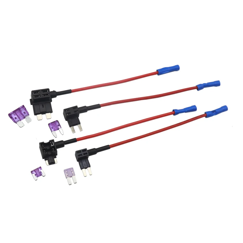 【2PCS】12V Fuse Holder Add-a-circuit TAP Adapter Micro Mini Standard Blade Auto Fuse