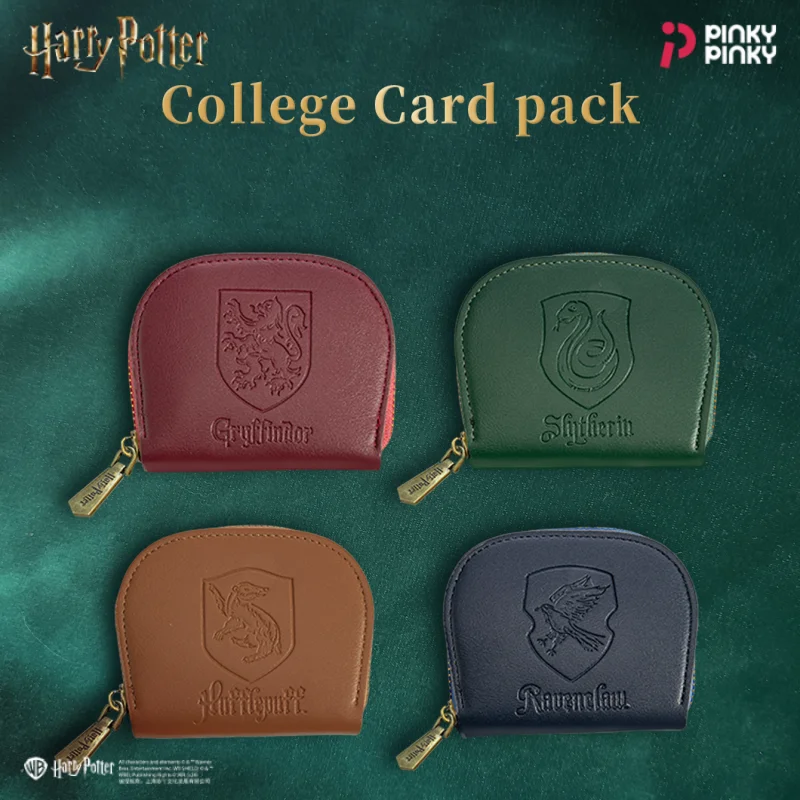 Tarjetero Rosa de Harry Potter, Monedero de Hogwarts, Cartera para Identificación de Estudiante, para el Uso Diario, Regalo para Fans, Estudiantes y Mujeres