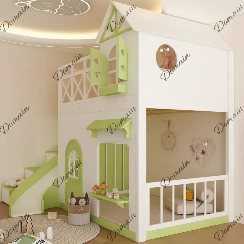 BXY Modern Style Camas Infantiles Furniture Home Simple Normal Loft Kids Beds Double Decker Loft Single Design Children Beds Twi