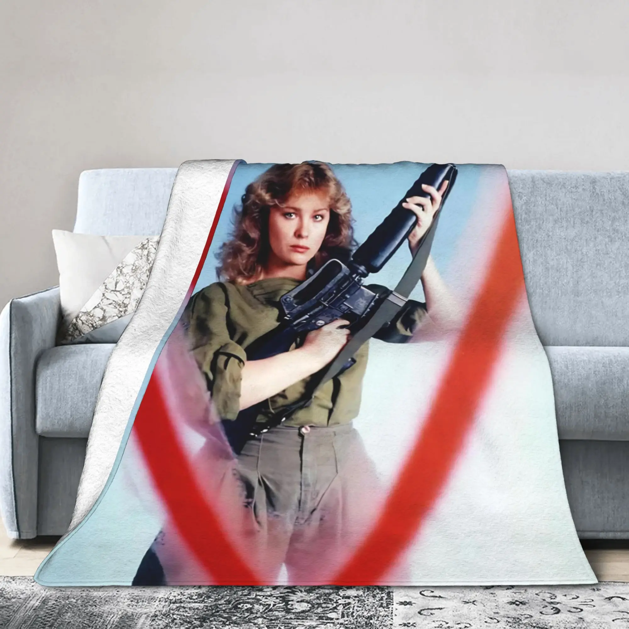 

V TV Series The Visitors Knitted Blankets Flannel Victory Insignia Soft Throw Blankets for Bedding Quilt Multi-function