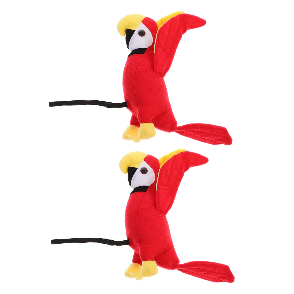 

2 шт., реквизит на плечо с пиратским попугаем, мягкие красочные аксессуары для косплея на Хэллоуин, костюм пирата, украшения для вечеринки