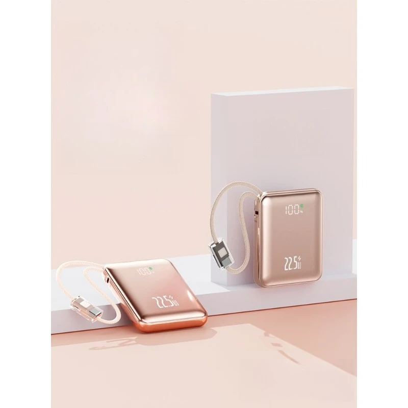 Banque d'alimentation double ligne intégrée 10000 mAh, portable et compacte