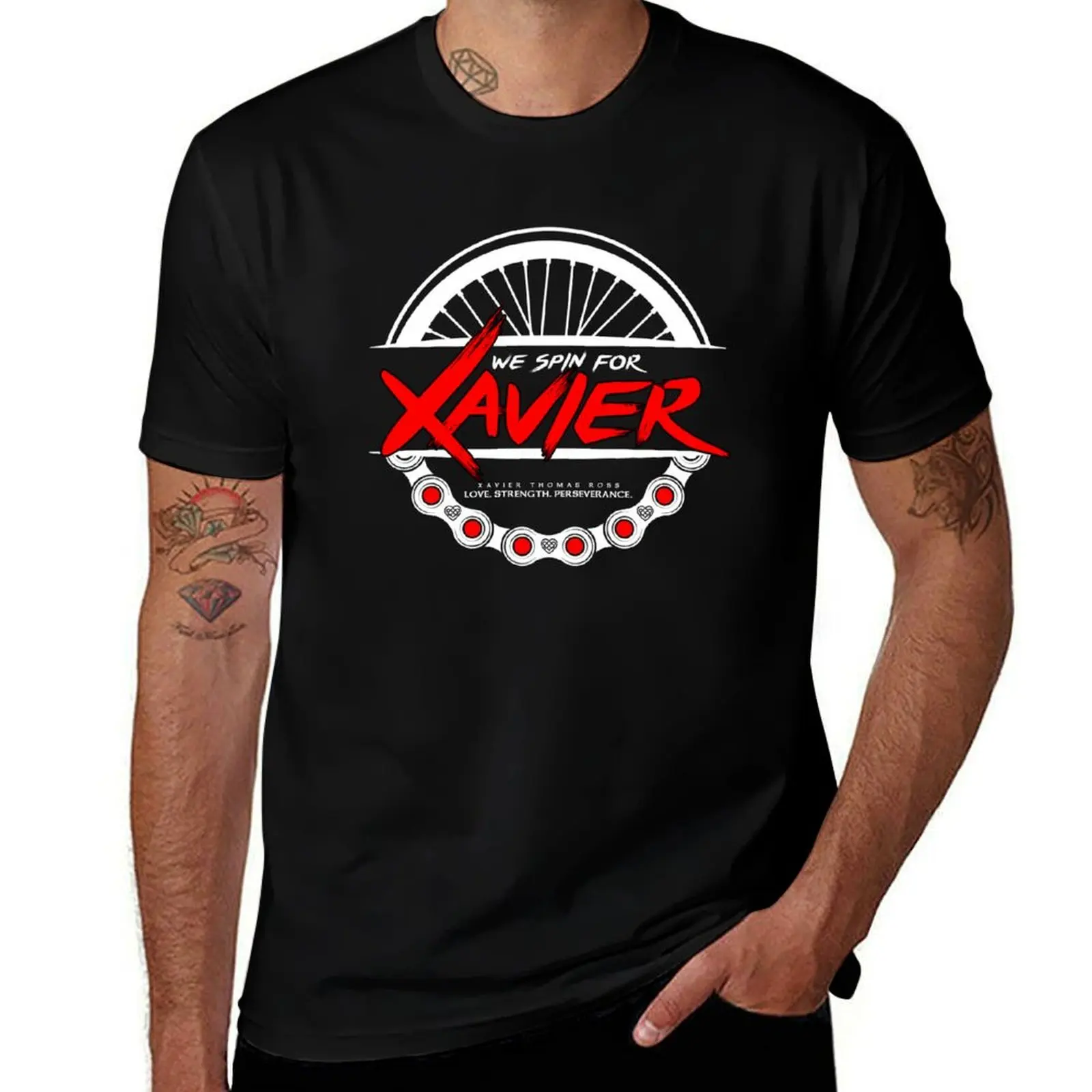 WE SPIN FOR XAVIER - 2019 T-Shirt Holiday Party T-Shirt for Men
