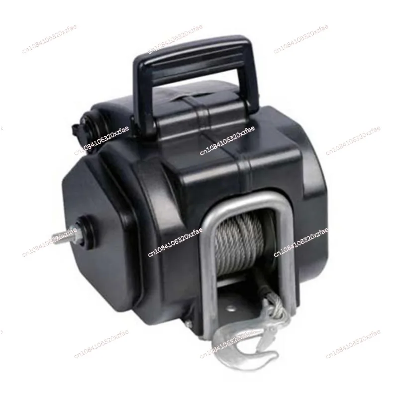 Marine Yacht Electric Winch Small Crane Tractor Winch 12V Rubber Boat Marine Electric Winch 2000lbs Portable