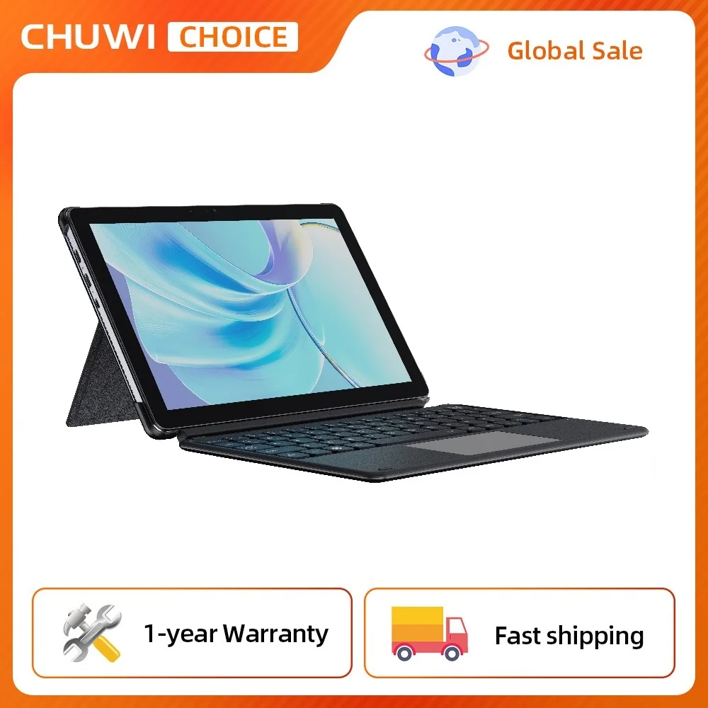 CHUWI Hi10 X1 Tablet 2 In 1 Tablet PC 10.1inch Display Intel N100 Processor LPDDR5 8GB RAM 256GB SSD Windows 11 Tablets PC WiFi6