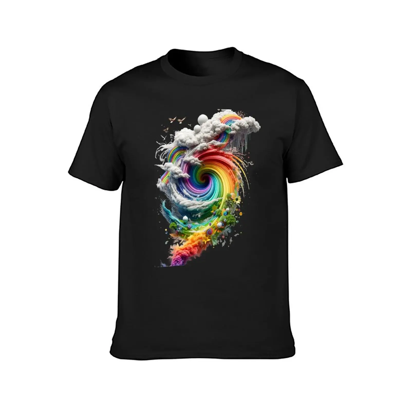 Spiral of Seasons: A Whirlwind of Natural Beauty T-Shirt aesthetic clothes Aesthetic clothing Men's t-shirts