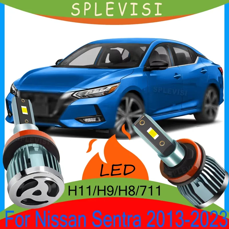 LED Headlight Headlamp High/Low/Fog Light No wiring, no tool, no sweat For Nissan Sentra 2013 2014 2015 2016 2017 2018 2019-2023