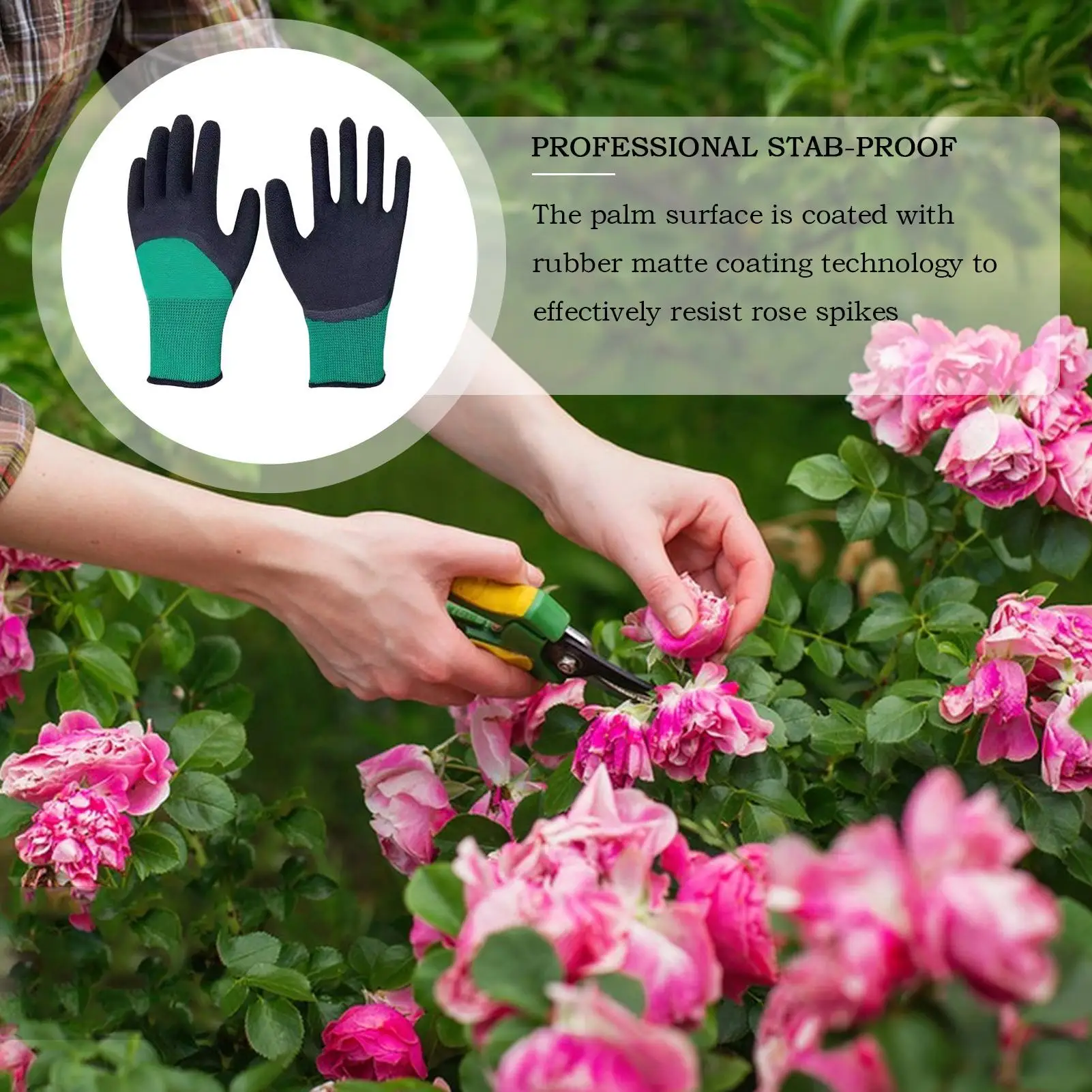 Gardening Gloves Thorn Proof Work Garden Gloves Breathable Garden Gloves Waterproof for Cactus Rose and Blackberrys