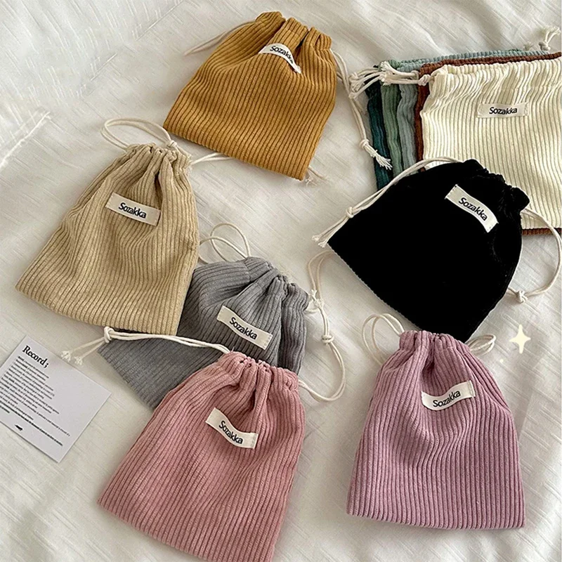 

Drawstring Cosmetic Bags Small Makeup Bag Girl Women Cosmetic Organizer Travel Toiletry Organizer Lipstick Storage Pouch Case