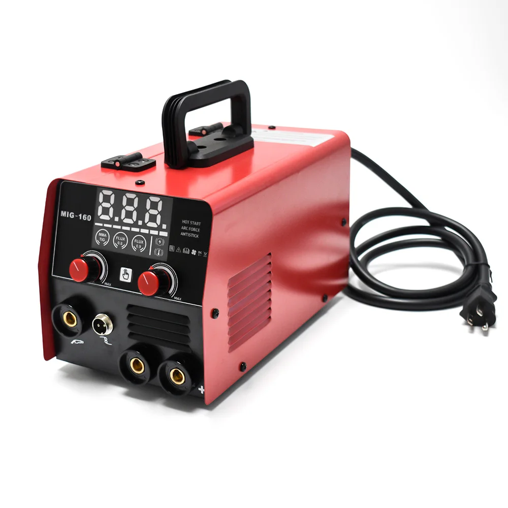 MIG160  less 110V/220V Inverter MIG Welder 3-in-1 Synergic MIG/MMA/LIFT TIG Stainless Steel 4.5kVA