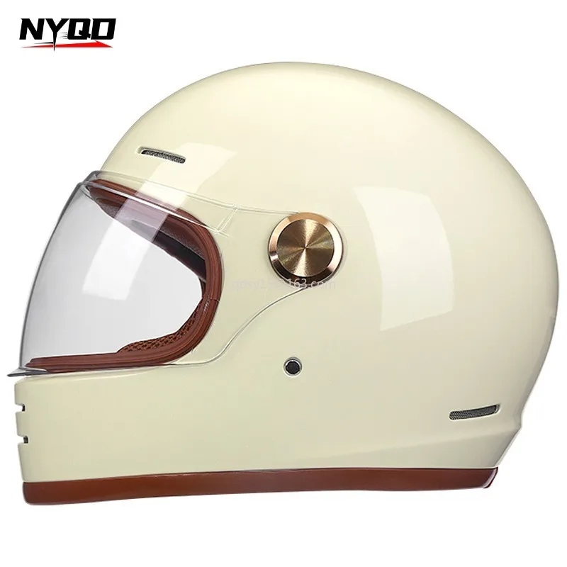Unisex Full Face Motorcycle Helmet Electric Vehicle Safety Helmet Lightweight Ventilated Riding Helmet Motorcycle