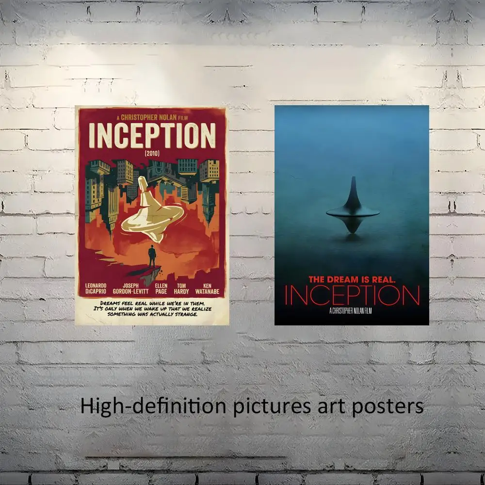Inception Movie classic Poster Frameless poster pp Matte adhesive paper for Living room hallway bedroom