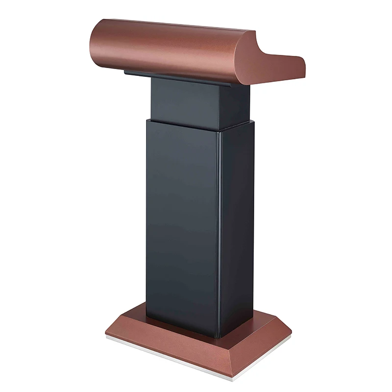 Modern Design Church Rostrum Podium Pulpit Custom Logo School Speak Stage Durable MDF Material 612x480x1220mm Size Commercial