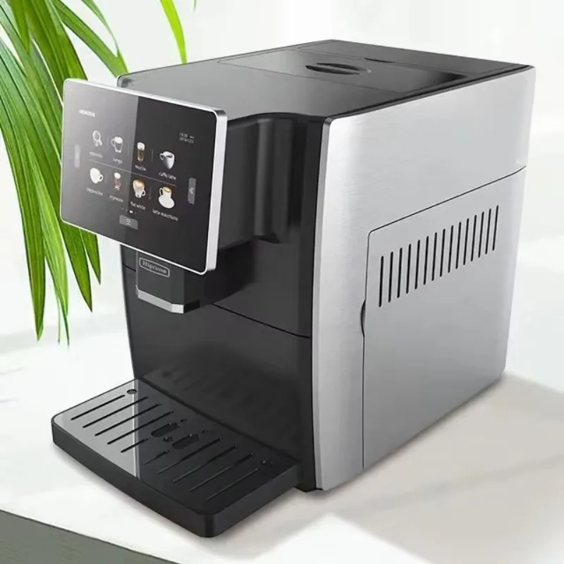 CE CB GS Rosh Programmable Electric Smart Touch Screen Plastic Bean Cup Automatic Espresso Coffee Machine for Hotel