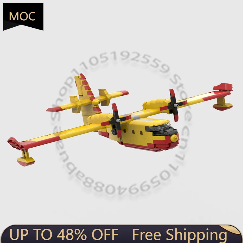 

Набор для сборки Canadair CL-415 (952 детали), серия War Series, модульный конструктор, креативный дизайн, развивающая игрушка для мальчиков, подарок на Рождество