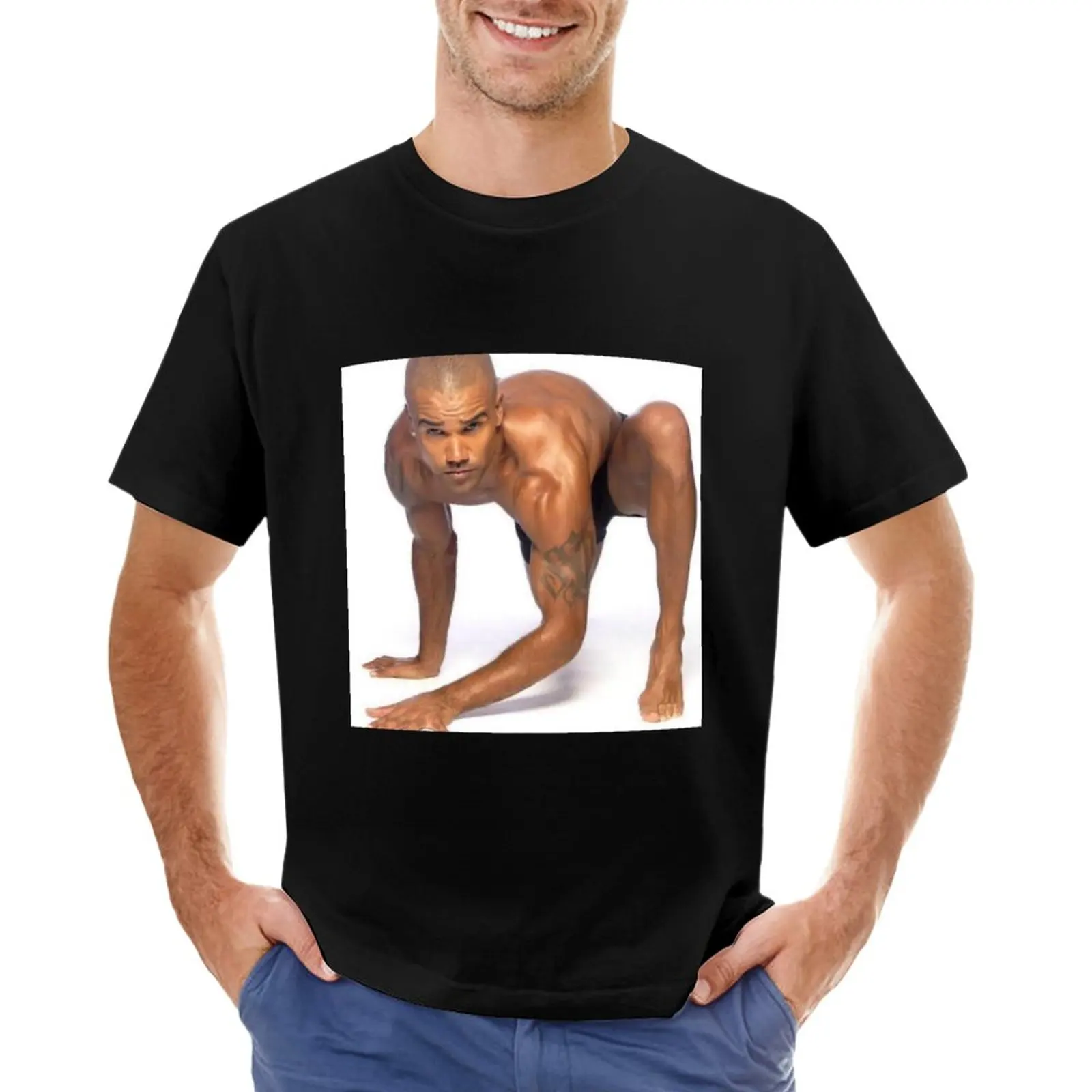 Shemar Moore T-Shirt funny t shirts Short sleeve tee sweat shirt mens clothes