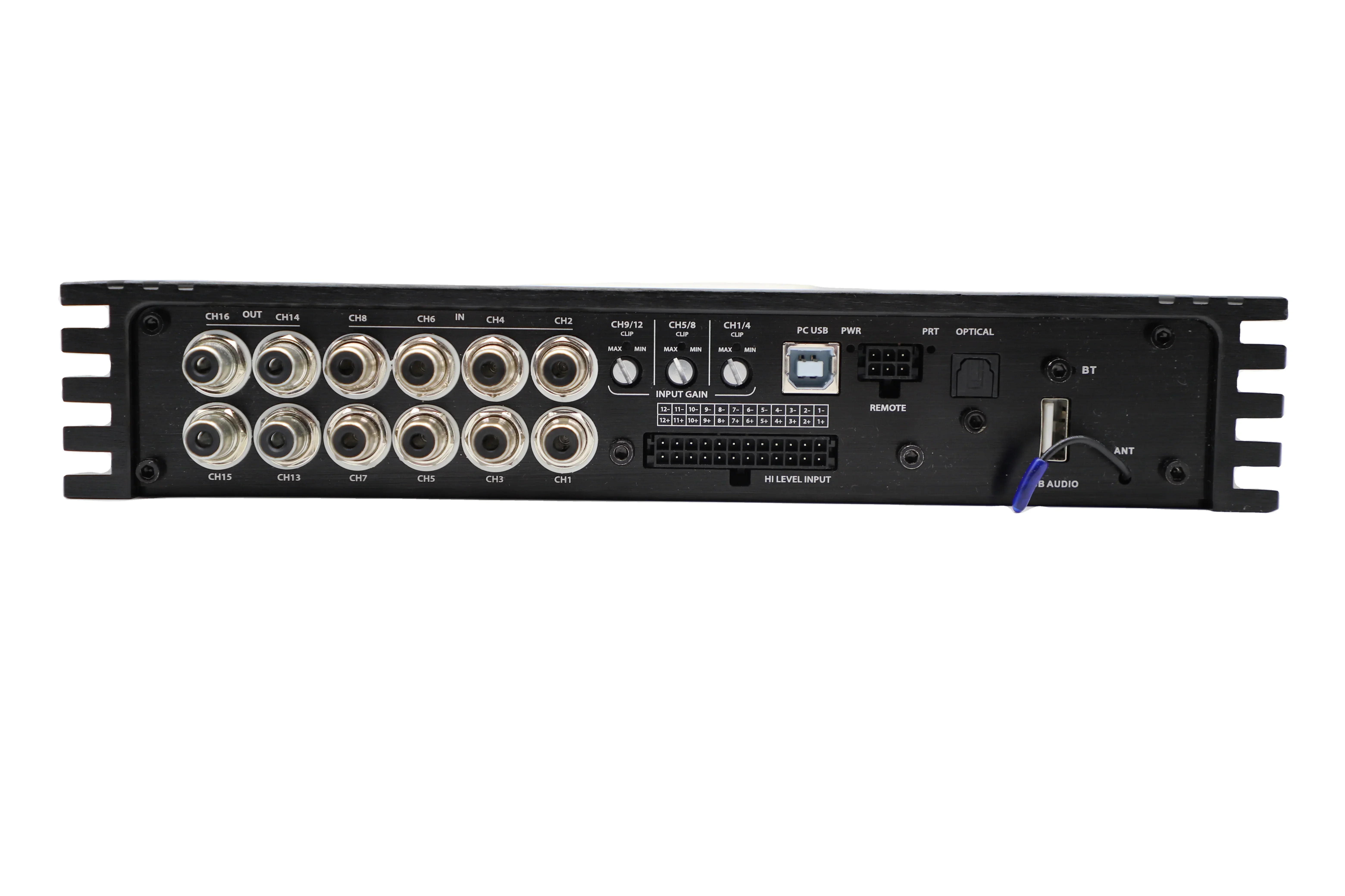 2025original design 12 in dsp car amplifier with 16 channel audio amplifier