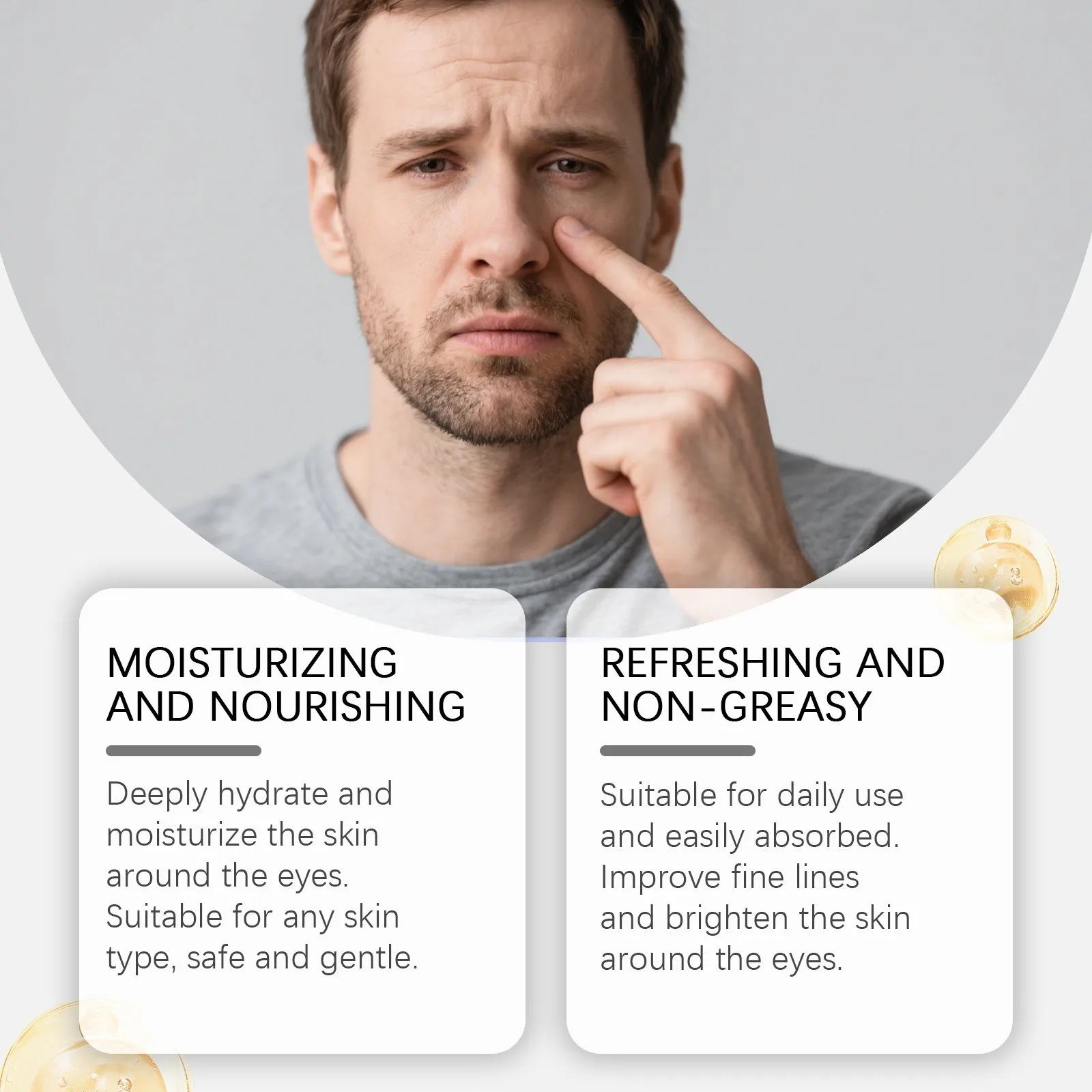 Firming Hydrating Eye Cream Light Texture Moisture Lock Brightening Eye Skin Smoothen Fine Texture Gentle Daily Eye Care Product