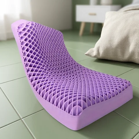 Pectin Pillow Breathable Air Layer TPE Pillow Washable with Water, Zero Pressure Cervical Neck Pillow Latex Adult Single Pillow