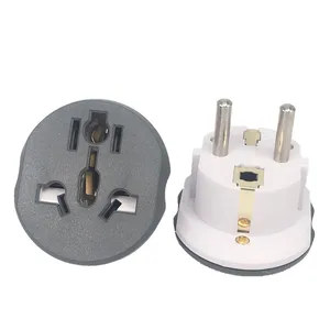 Universal travel adapter with 2 round sockets, color of the plug adapter, high quality converter, au us uk cn for me kr wall socket, 16a 250V 10 Main Sales Adapter Taking - №2