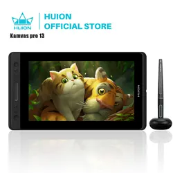 HUION KAMVAS Pro 13 GT-133 Pen Display Digital Graphic Tablet Monitor batteria-Free 8192 livelli Pen Drawing Monitor funzione di inclinazione