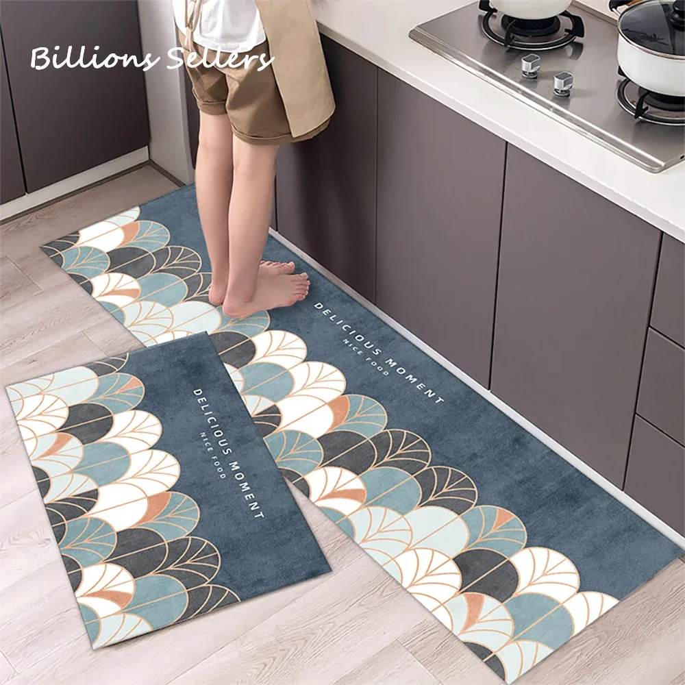 Kitchen Rug Durable Home Entrance Doormat High-end Kitchen Mats For Floor Waterproof House Hold Washable Non-slip Large Carpet