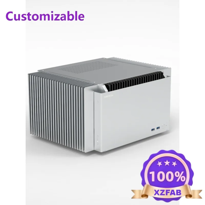 Factory Direct 2026 SP7X fanless chassis, support ITX main board\ ATX power supply\ single display