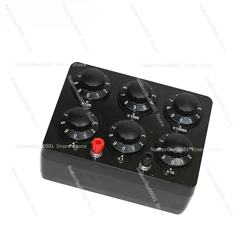 

Teaching Resistor Box 0-9999.9 Ohm Middle School Physics Teaching Instrument Standard Adjustable Load Simple Resistor Box