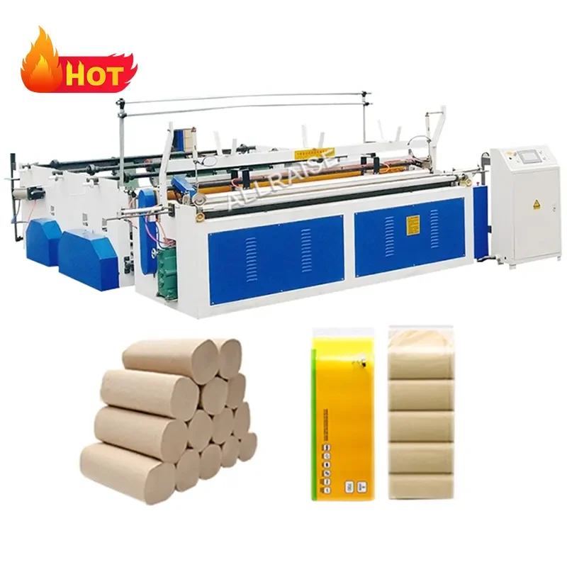 Direct China Factory Supply Toilet Paper Roll Cutting And Rewinding Machine Toilet Paper Slitter Rewinder Machine