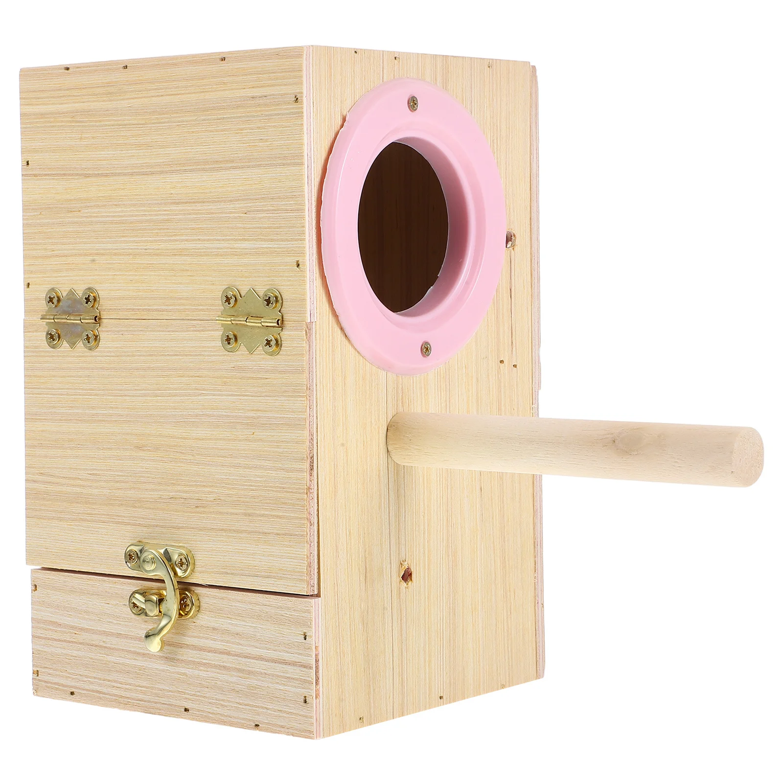 

1Pcs Bird Breeding Nest Box Natural Wood Material Safe Durable Long Life Easy Clean for Parrots Lovebirds Bird Nest