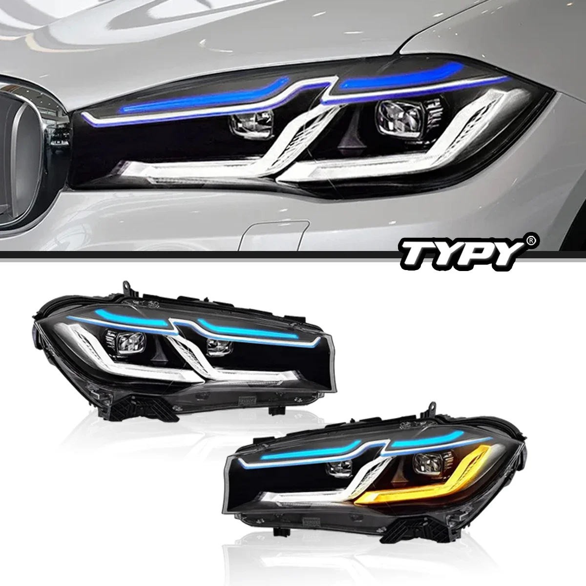 For BMW X5 F15 2014-2018 LED Headlights Automotive Styling Headlights DRL Signal Projection Lens Automotive Accessories