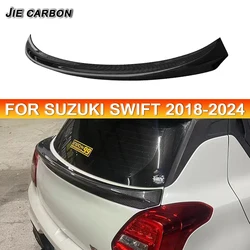 Copertura per bagagli posteriore per auto in vera fibra di carbonio, Spoiler per ala centrale accessori esterni Upgrade Trim per 2018 +, Suzuki Swift, ZC33S