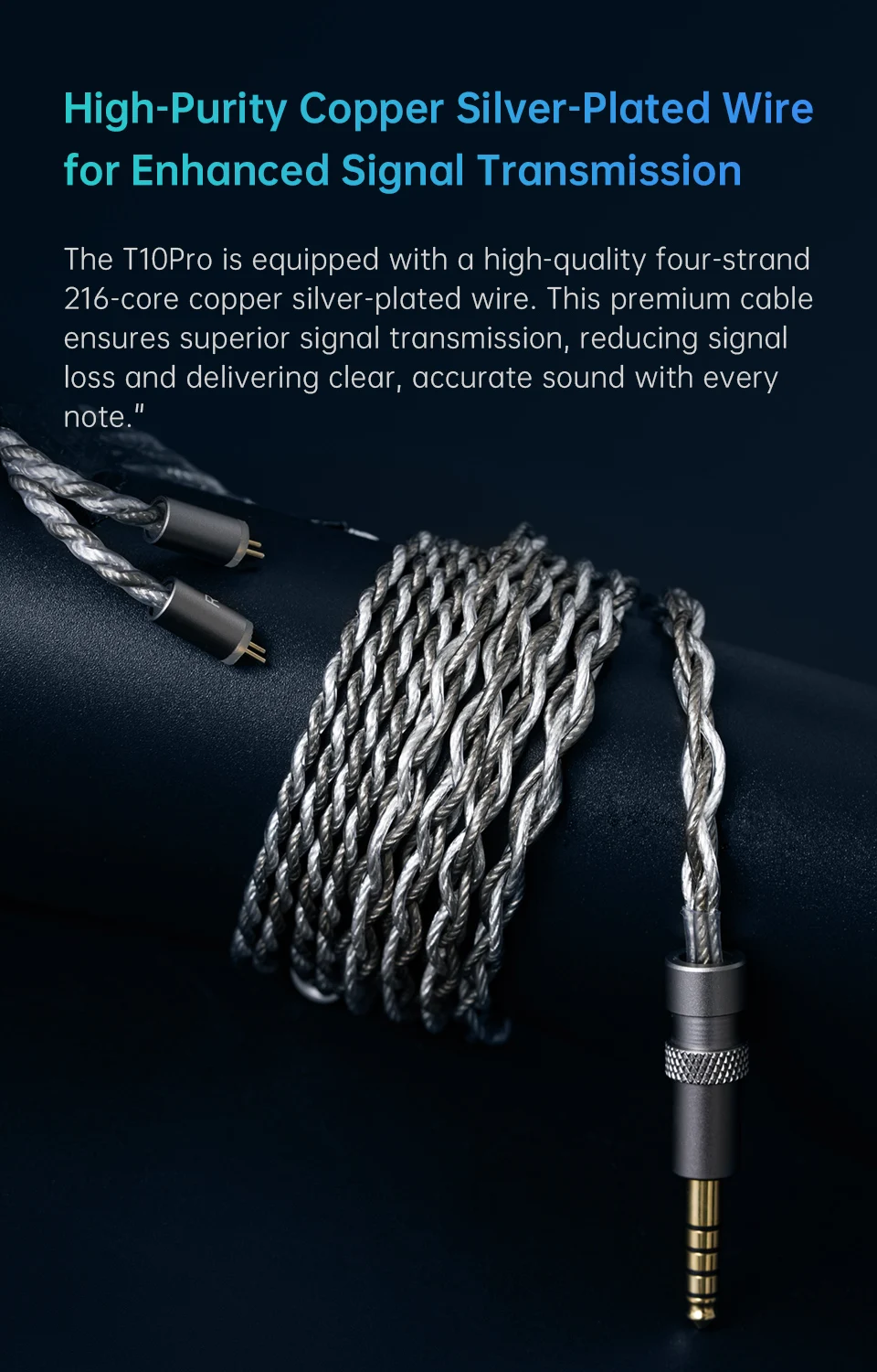 ARTTI T10 PRO Neuer 14,2 mm Planar-Treiber, strukturierter Bass, In-Ear-HiFi-Kopfhörer, kabelgebunden, IEMs-Monitore, 0,78 mm, 2-poliger 2-in-1-Stecker – Detail 7