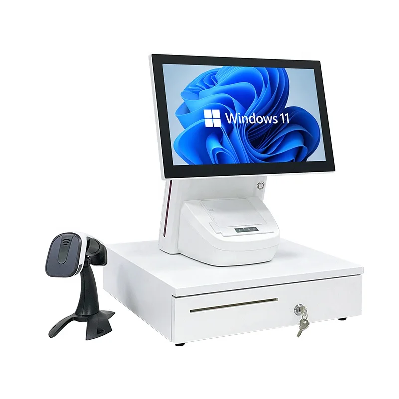 

XSH Ordering Machine Desktop Pos Single Double TouchScreen Retail Pos Touch Screen All in 1 Pos System Windows Android