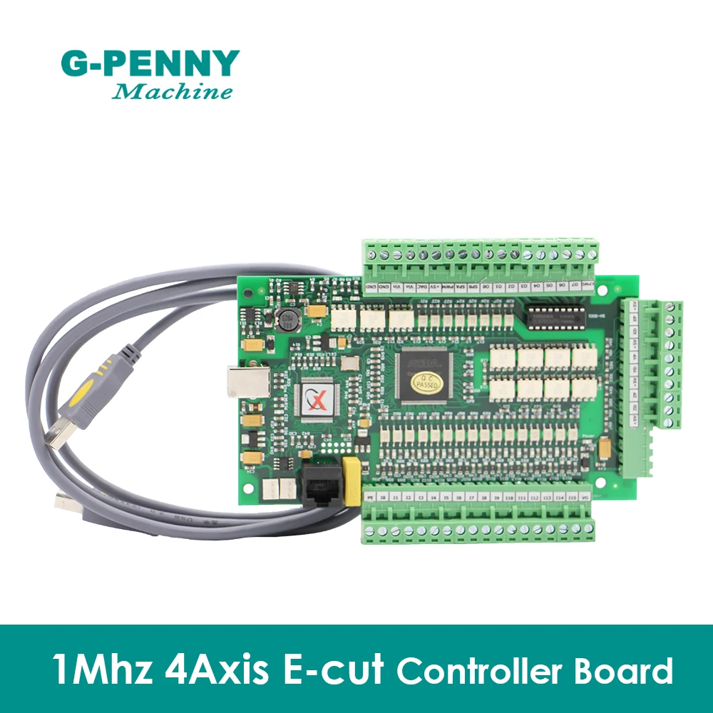 USB CNC MACH3 3 Axis 4 Axis Motion controller 1MHz breakout board with PWM Spindle Motor Controller for Servo motor stepper moto