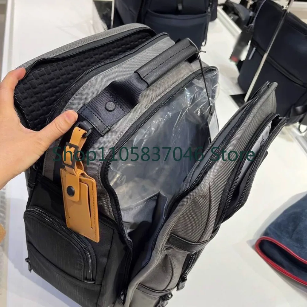 Men's Business Backpack Black Multi functional Large Capacity Computer Bag Commuter Backpack Women's