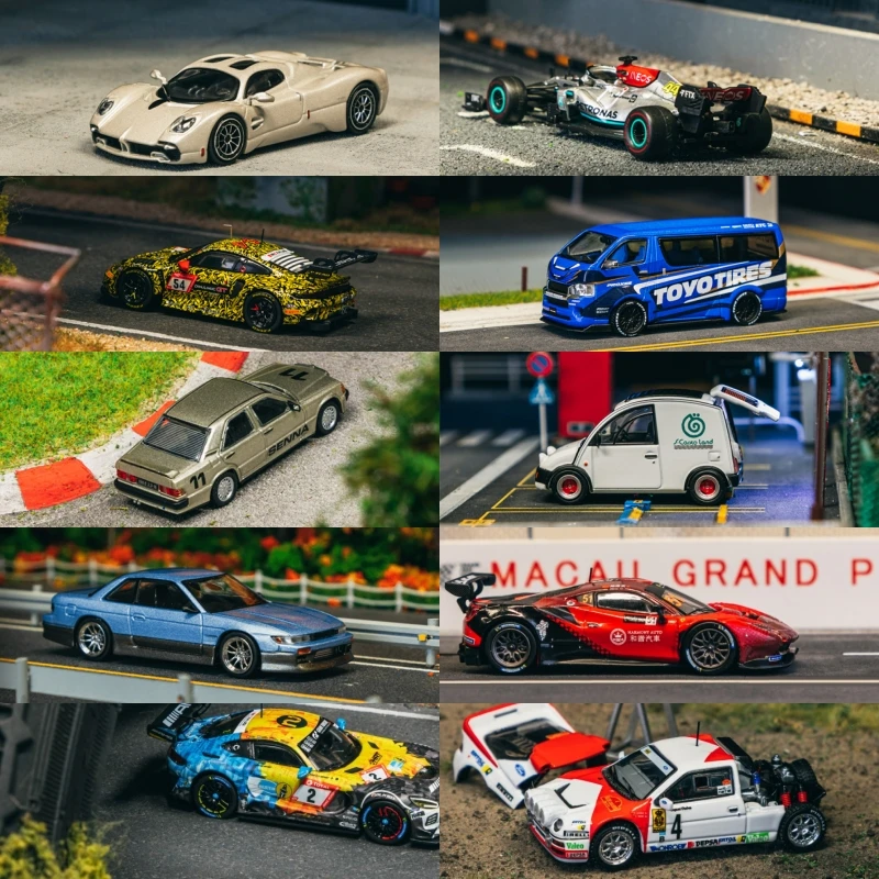 

Tarmac Works 1:64 Utopia F1 W12 GT3 R Nürburgring Hiace 190E S-Cargo Silvia S13 488 GT3 RS200 Rallye Литая под давлением модель автомобиля