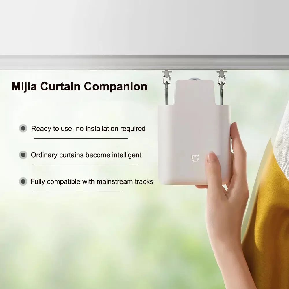 Xiaomi Curtain Companion สําหรับ U-Shaped I-Shaped Track Roman Pole การควบคุมการเชื่อมโยงอัจฉริยะต้องการใช้กับ Bluetooth Mesh Gateway