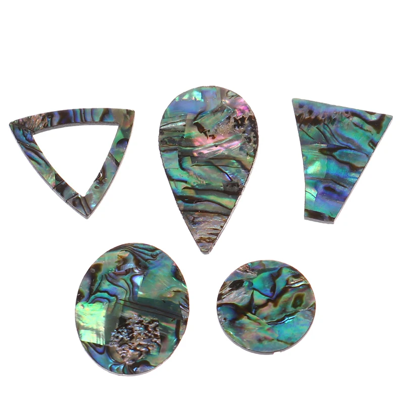 1PCS Abalone Shell Beads Natural Shell Single-sided Round Triangle Drop-shaped Jewelry Making Fashion Necklace Earrings Access