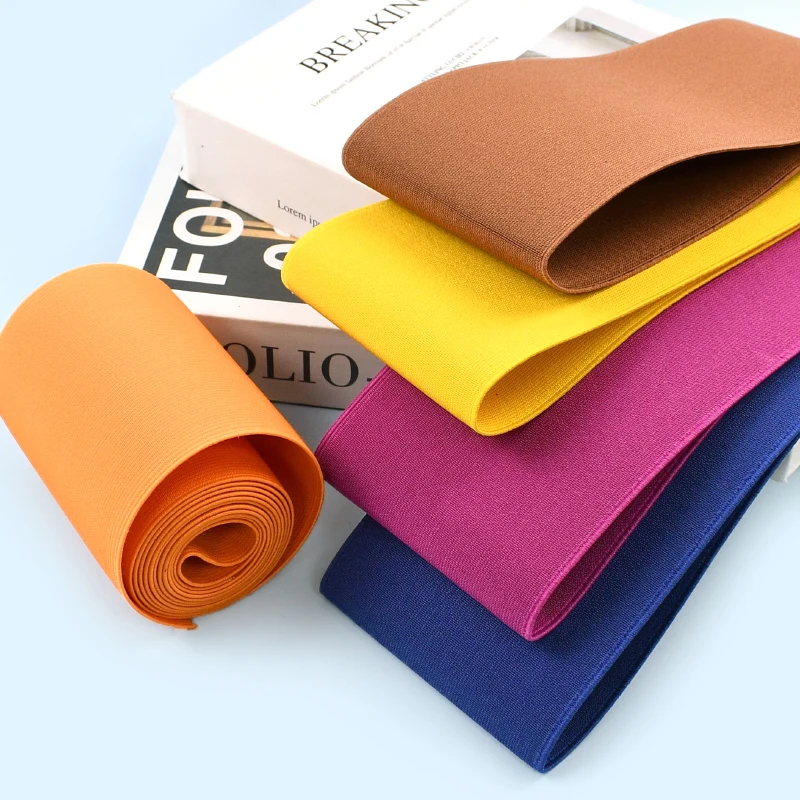 

2/5M 10cm Wide Rubber Bands Belt Elastics Tape Pants Waistband Elastic Band Clothes Decor Stretch Tapes DIY Sewing Accessories