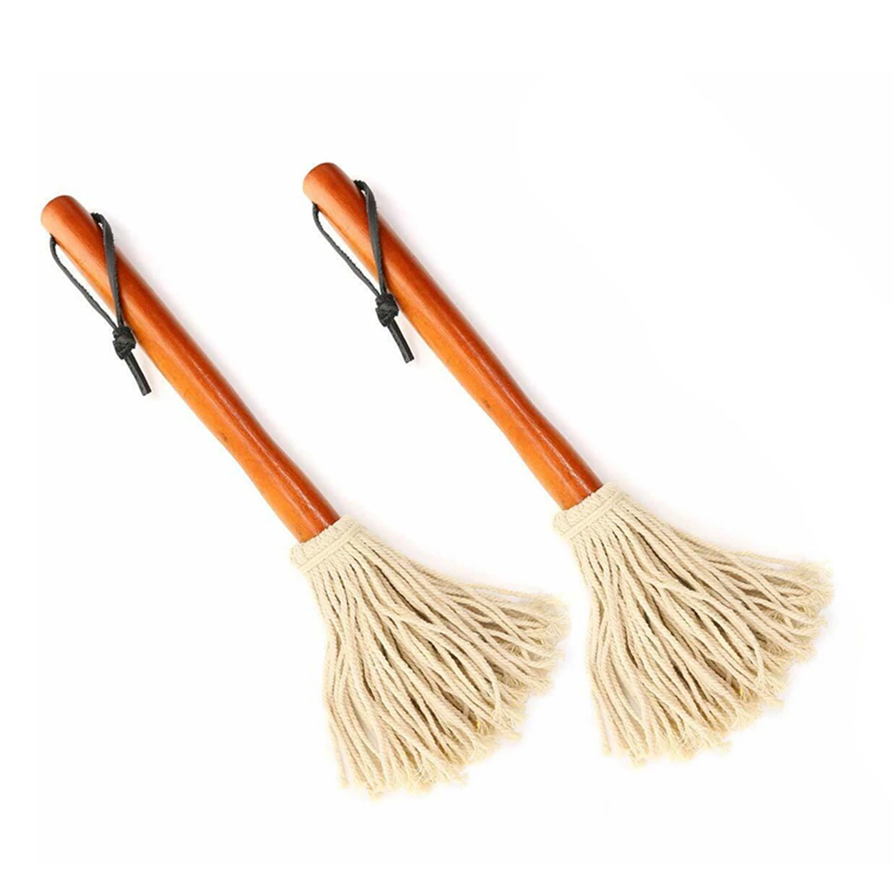 Práctico paquete de 2 fregonas para asar salsa de barbacoa, juego perfecto para agregar trapeadores, salsas, adobo a costillas de barbacoa, pollo y más