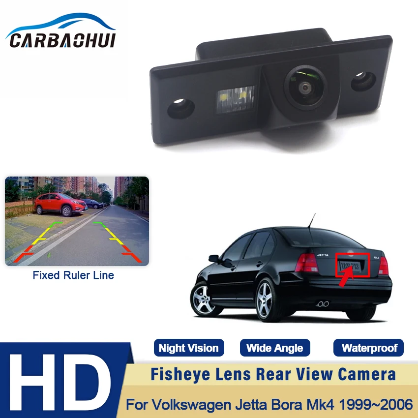 

CCD Full HD Fisheye Rear View Camera For Volkswagen Jetta Bora Mk4 1999 2000 2001 2002 2003 2004 2005 2006 Car Reverse Monitor