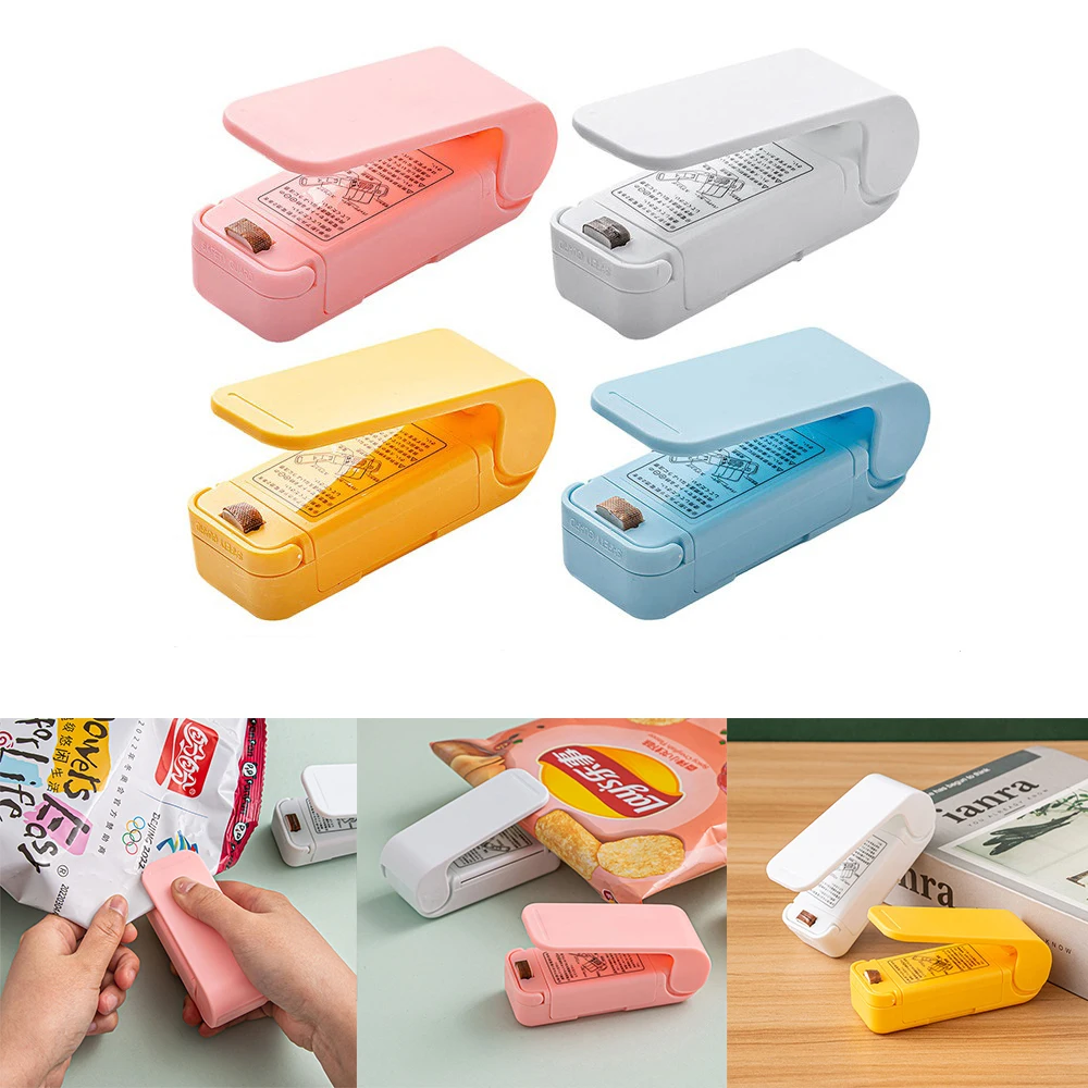 Mini Bag Sealer 2-speed Adjustable Portable Heat Bag Sealing Machine Handheld Vacuum Heat Sealer for Plastic Bag Food Package