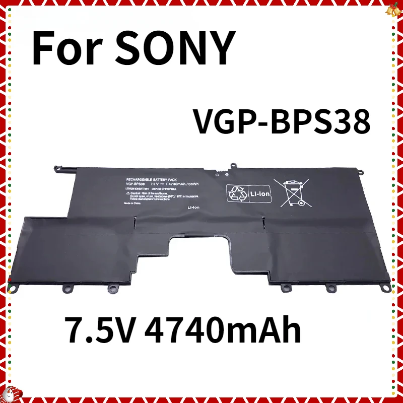 New VGP-BPS38 Laptop Battery For SONY VAIO PRO11 PRO13 SVP1321BPXB SVP13216PG SVP13 Pro13 Pro11 SVP132A19T 7.5V 4740mAh