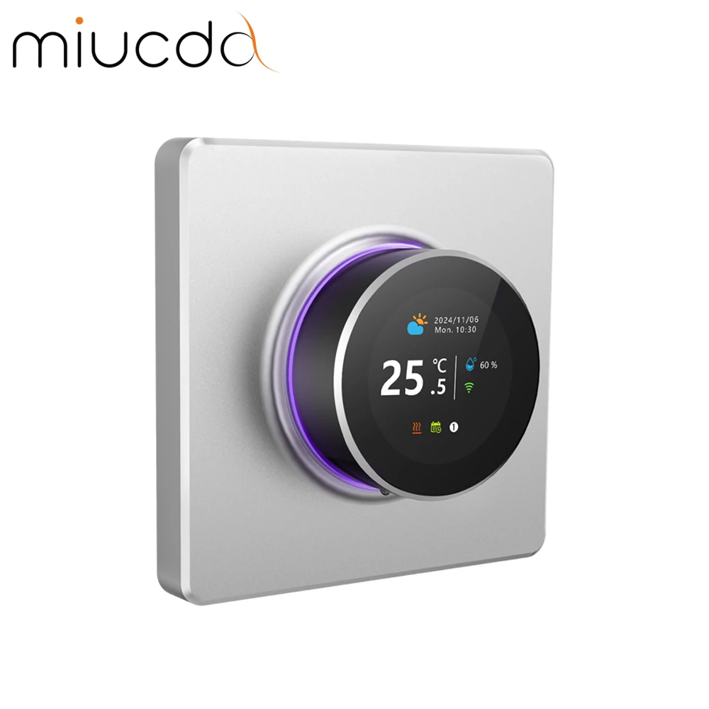 

MIUCDA Tuya WiFi Knob Thermostat Smart Temperature Controller Electric Heating Water Gas Boiler Works With Alexa Google Home