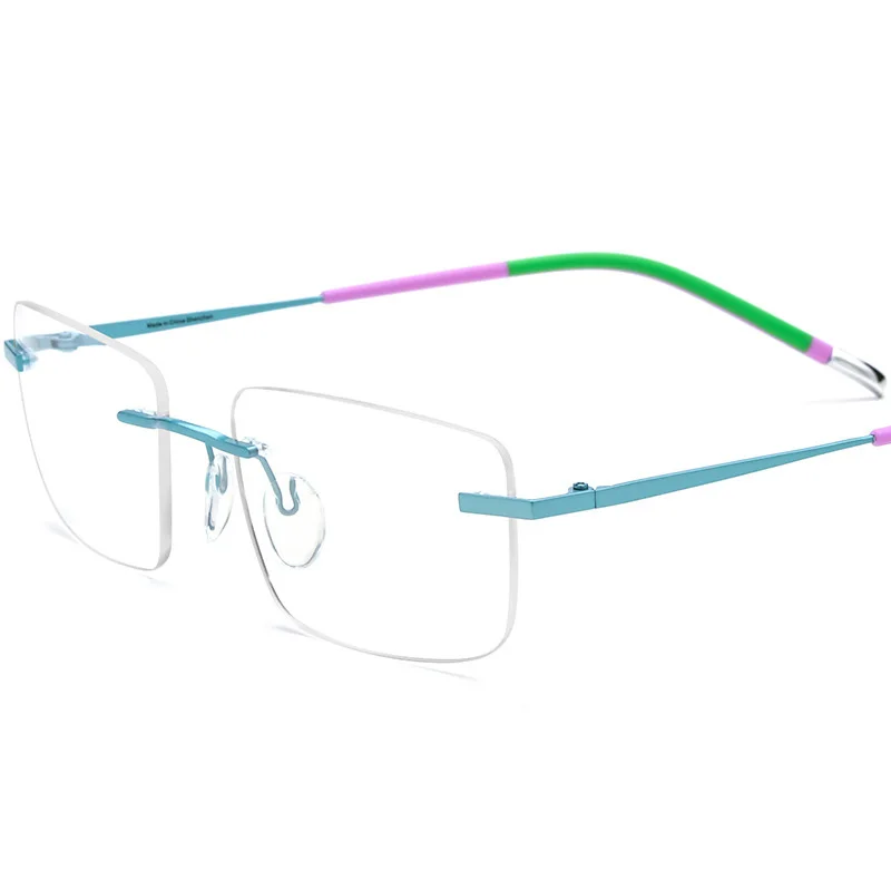 

Роскошные очки ветрового красного цвета из чистого титана без границ, мужские модные брендовые дизайнерские очки в оправе, женская квадратная сверхлегкая оправа в стиле ретро Z589